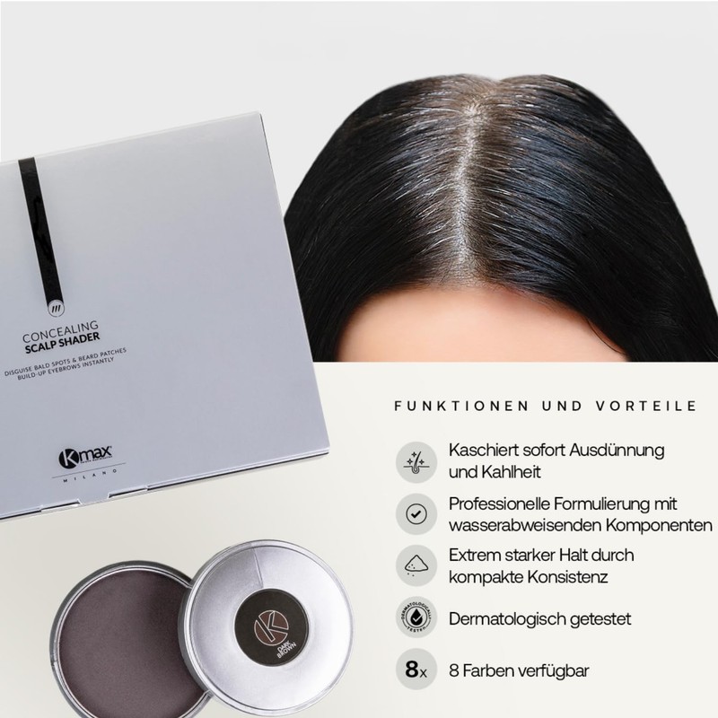 Kmax Shader Concealing Scalp – Cosmetics Anti Thinning brown