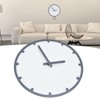 Wooden Wall Clock Silent Non Ticking Round Clock with Hook