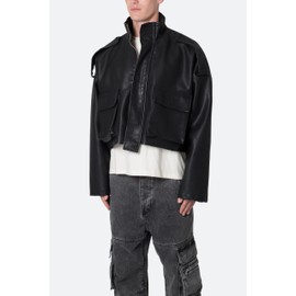mnml Men's PU Cropped M65 Jacket