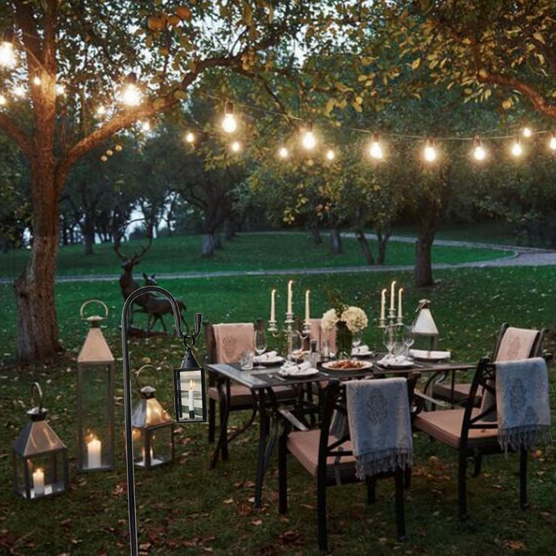 2 Pcs Shepherd's Crooks, Height Adjustable Festoon Pole, 80.5 CM/31.6