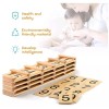 Unbranded MONTESSORI Insert Wood Board Number Counting Tool Kids. S7