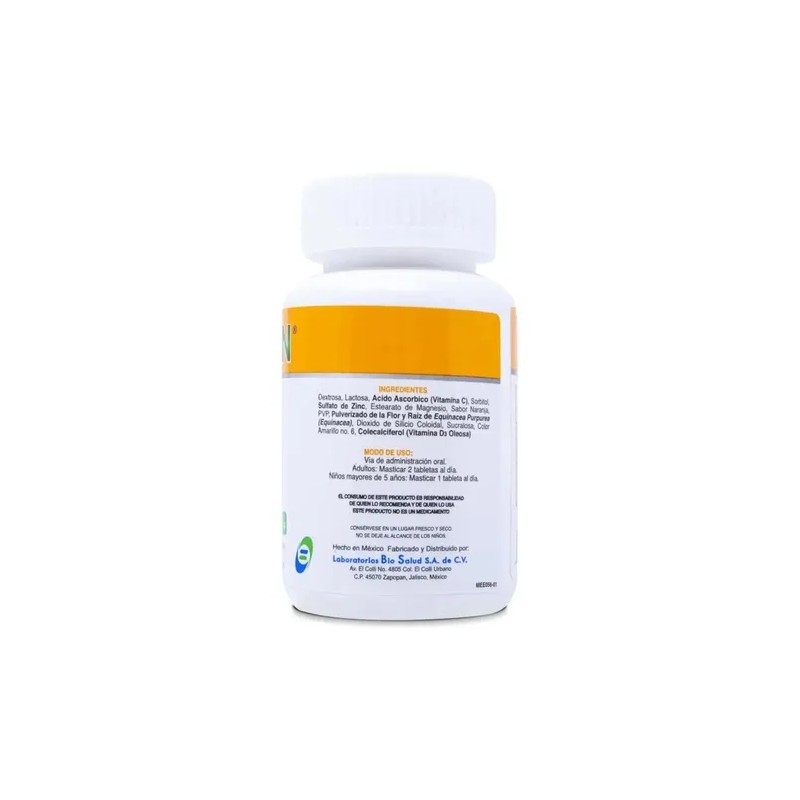 Biogricin Vitamina C 30 Tabs Masticables De 1 G Sabor
