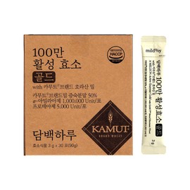 A simple day Simple 1 million active enzymes per day Gold Kamut brand wheat 3g x 30 sachets 5 / 담백하루 100만 활성효소 골드 카무트 브랜드밀 3g x 30포 5개