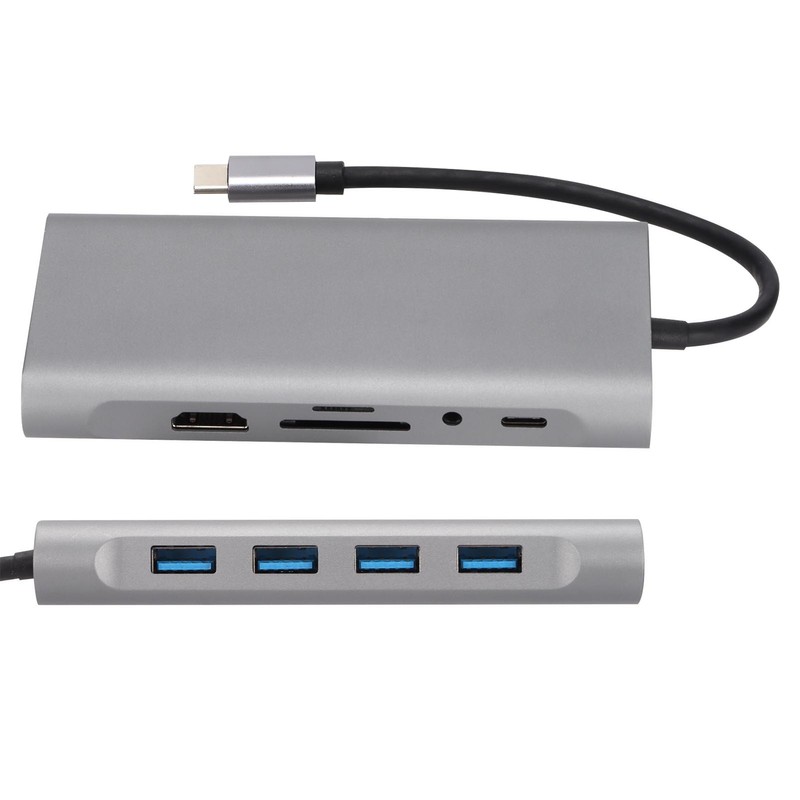USB C Docking Station 11 in 1 Durable Sturdy 87W