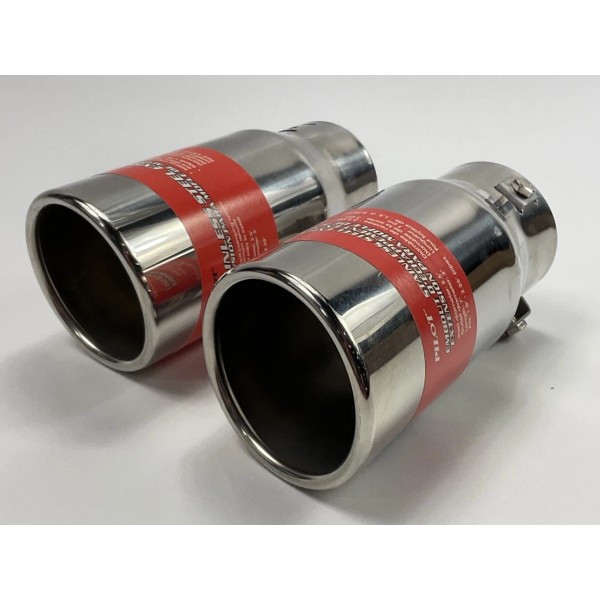 PILOT (2) Pilot PM5127 Stainless Bolt-on Exhaust Tips, 3" Outlet,