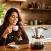 Pour Over Coffee Dripper, Stainless Steel Coffee Filter 600 Mesh