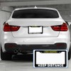 Amcove License Plate Frame New Driver Keep Distance Stainless Steel