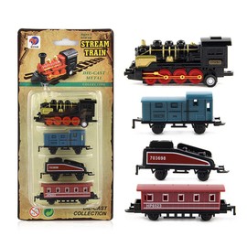 Mini Steam Train Model Toy, Retro Steam Train Toy Set, Retractable Simulation Steam Train Model Toy Boys and Girls, Gift