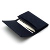 Indenya No. 2501 Card Case, Deer Leather, Lacquer, Crafts, Gusseted,