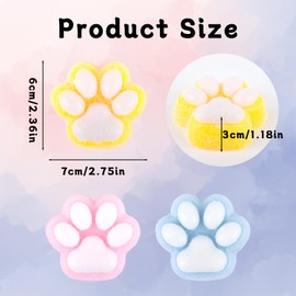 AYNKH 3 Pcs Cat Paw Squishy Taba Squishy Fufu Squishy Soft and Squeezable Stress Relief Toys Cat Squishy Stress Relieving Fidget Toys for Kids and Adults