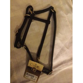 CAMELOT Basic Leather Adj Stable Halter w/Snap Sckln