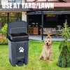 tebiete Dog Poop Trash Can Outdoors Pet Waste Station with
