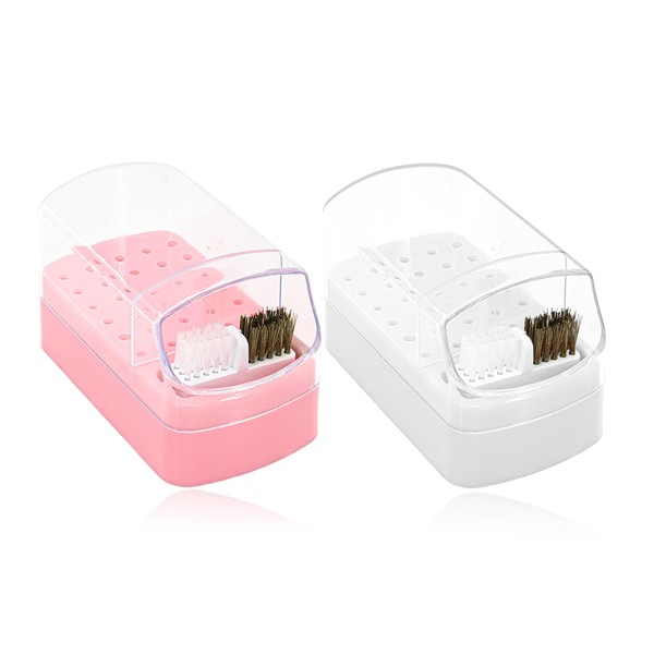 2 Pcs 2 In 1 Nail Drill Bit Holder, 30