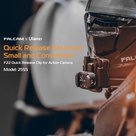 Falcam F22 Quick Release Clip for Action Camera with Adhesive Pad, Camera Helmet Chest Mounting Adapter, 22mm Aluminum Camera Accessory Kit for Photographer, Fits for GoPro and DJI 2555