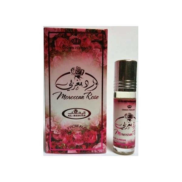 Moroccan Rose - 6ml (.2oz) Roll-on Perfume Oil by Al-Rehab (Crown Perfumes) (Box of 6)