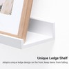 Axeman Picture Ledge Shelf, Floating Shelves White Set of 3,