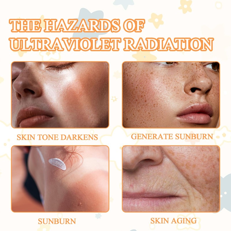 Sun Cream 2 Pieces Sun Cream Face Sunscreen Sun Protection
