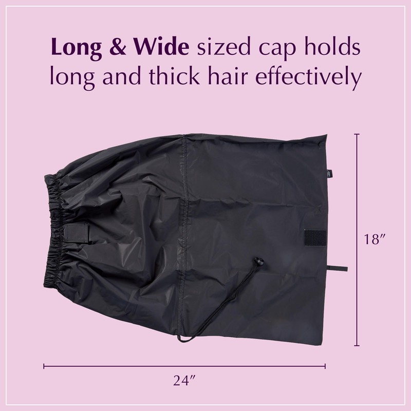 Red by Kiss Essential Super Large Waterproof Braid Shower Cap,