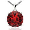 Belinda Jewelz - Round Birthstone Necklace, Gemstone Pendant Necklace with