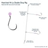 3 Pack '2/0' Bead Rig Surf Fishing Hi-Lo Double Drop