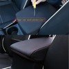 Baceyong Console Cover, Console Cover with Black/Red Stitched Hem Centre