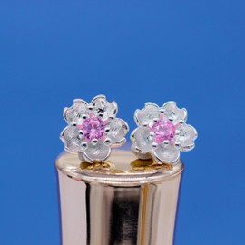 Uloveido Light Pink Sakura Earrings and Necklace Jewelry Set for Women Wedding Anniversary Engagement Birthday Flower Jewelry Set Gift for Bridal Friend Mom DT340 (Pink)