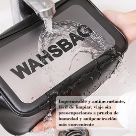 3 Piezas Bolsa de Maquillaje Impermeable, Neceser de Viaje Gran Capacidad