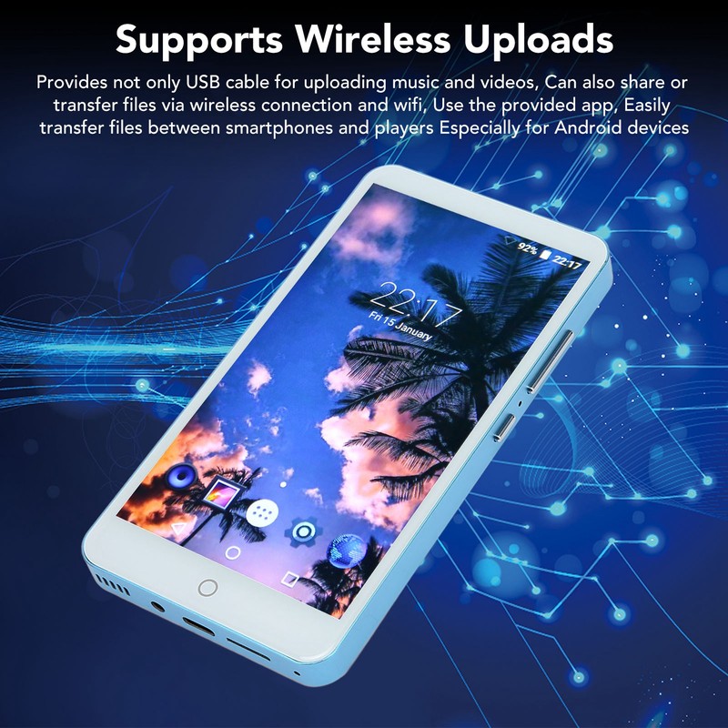 MP4 Player 5.0 Inch Full Touch HD Screen Noise Cancellation
