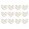 MECCANIXITY 12Pcs Heart Shaped Rattan Ball Vase Filler Natural Rattan