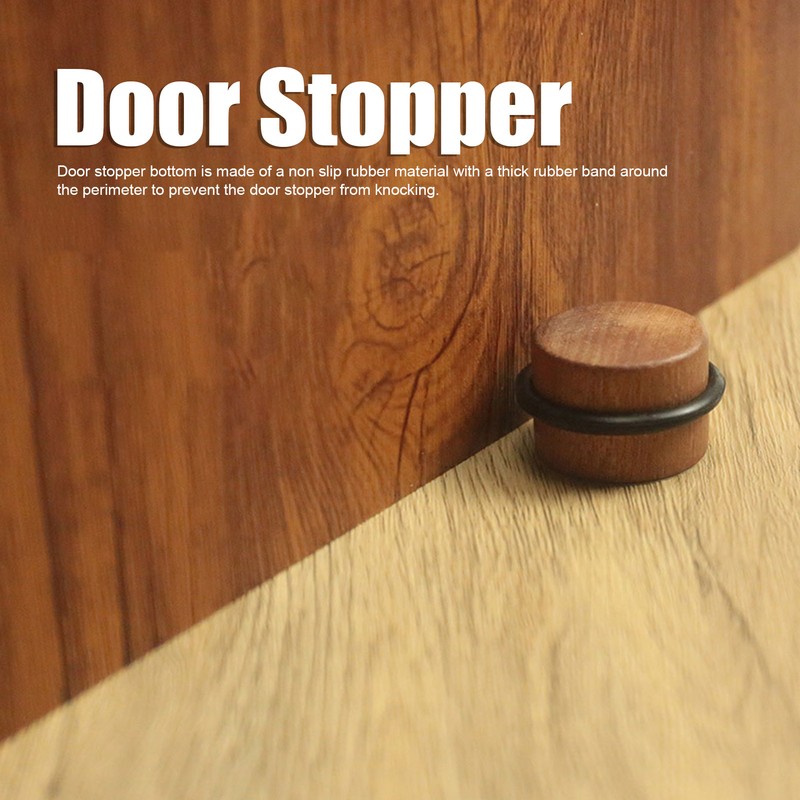 4PCS Cylindrical Door Stopper Prevent Impact Silent Punch Free Solid