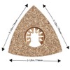 Oscillating Tool Blades, HEMUNC 5pcs Universal Triangle Carbide Oscillating Multitool