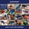 CoyoteVest SpikeVest Dog Harness Vest for Small Dogs, Reflective Dog