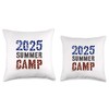 Retro SUMMER CAMP 2025 Kids Campsite Director Host Autograph Throw