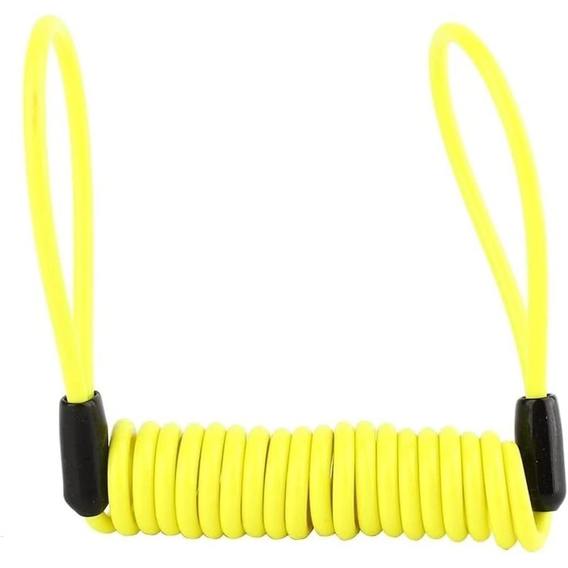 2 Pcs Motorcycle Reminder Spring Cable, 1.2m Motorcycle Disc Lock