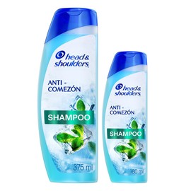 Head  Shoulders Shampoo Control Caspa Anti-Comezón 375 ml  180 ml Pack                                                                                