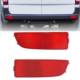 MKAREPART Pair Rear Bumper Reflector Light Lamp Right and Left Side Compatible with Crafter Sprinter 2006-On 2E0945105A, 9068260040, 2E0945106A, 9068260040 (Right and Left Side)