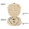 Baby Tooth Box,Lost Teeth Fairy Keepsake Wooden Teeth Holder Box
