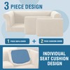 H.VERSAILTEX 3 Pieces Stretch Chesterfield Couch Cover 2 Cushion Sofa