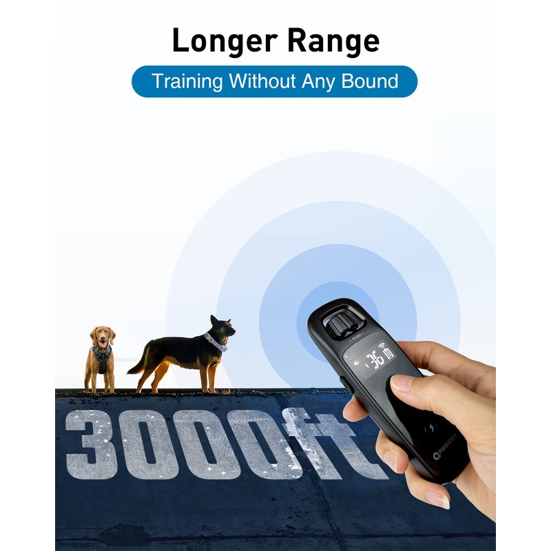 ABBIDOT Dog Shock Collar, 3300 FT Dog Training Collar with