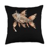 Kuhli Loach Steampunk Throw Pillow