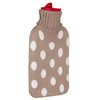 Brandseller Hot Water Bottle with Knitted Pattern Cover 1.6 L