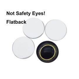 10 Pairs 30mm Owl Bird Glass Eyes for Art Dolls Sculptures Props Masks Fursuits Jewelry Making Taxidermy Flatback