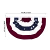 2× USA Pleated Fan Flag American USA Bunting Flags Patriotic