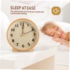 Ipetboom 1Set Decorative Desktop Clock Simple Style Silent Clock Elegant
