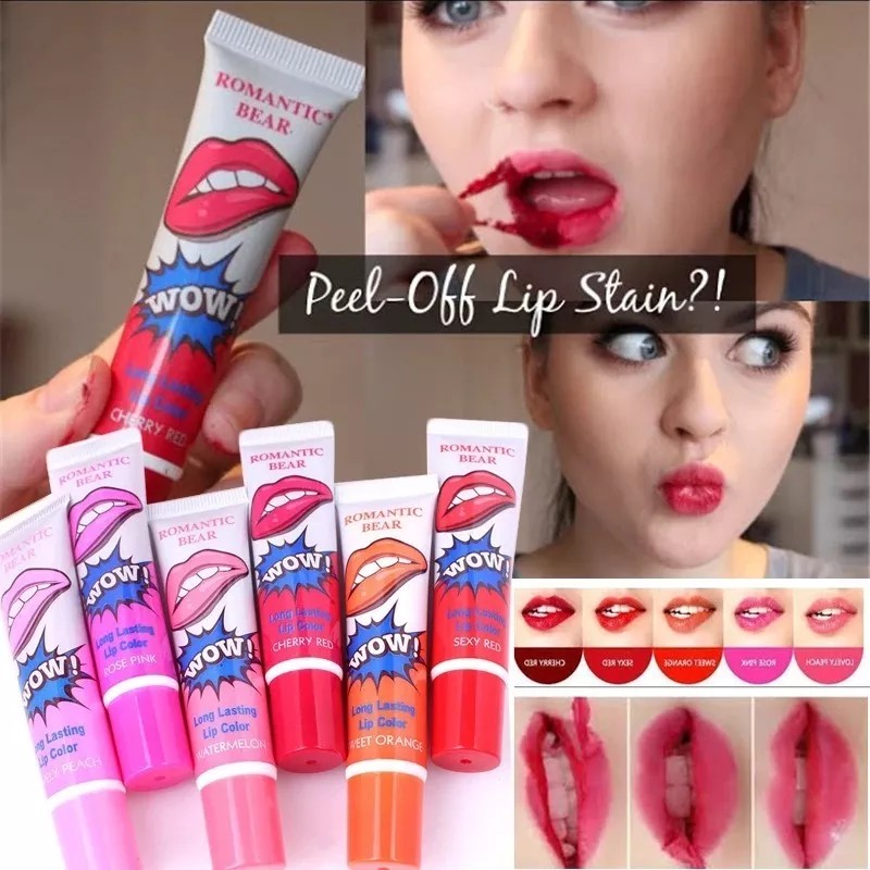 Wow Romantic Bear Set 6 Labiales Romantic Bear Indeleble Tinta