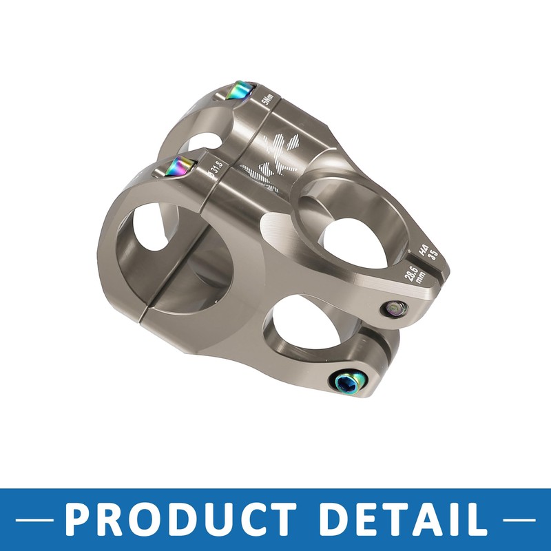 A ABSOPRO Mountain Bike Stem Handlebar 35mm Aluminium Alloy Titanium