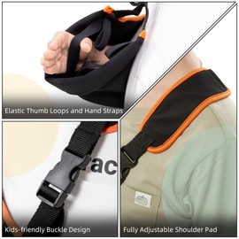 BraceUP Arm Sling for Kids - Comfortable Adjustable Support for Children, Arm Support, Easy On/Off Design (3.5-5 feet tall)