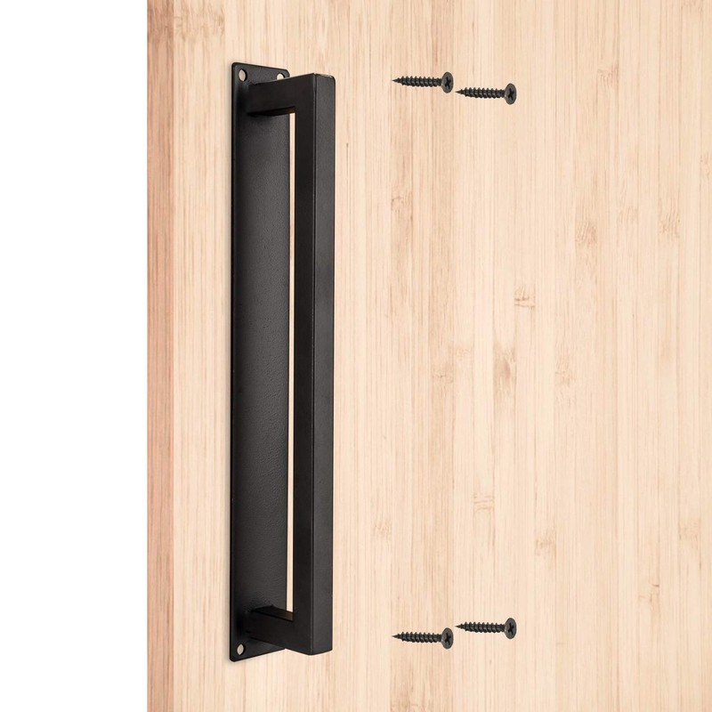 Homode Barn Door Handle, 12" Rustic Pull Handle Heavy Duty,