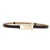 Bell Label Women's Slide Belt, Made in Japan, Cowhide Leather