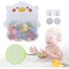 Mesh Bath Toy Organizer & Scoop Set, Cute Bathtub Toy